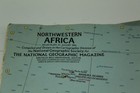 Folded Map Northwestern Africa 1966 National Geographic Society Vintage