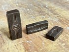 Antique Old Rare Iron Traditional Pendent Jewelry Making Die Seal Mold  3 Piece