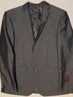 Sophisticated Men s Suit - Slate Gray  Silver  And Laveneder Ensemble - 36r sm 