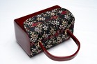 Dear Vanilla Japanese Kimono Enamel Handbag Purse Vintage Authentic Made Japan