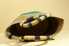 African Basket Bolga Handwoven Market Tote Multicolor Shopping Bag-g6276