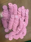 240 Pink Poker Casino Chips Unkown Location Has A Wierd Monogram On Chips 