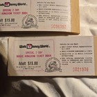 Walt Disney World Special 2 Day Magic Kingdom Ticket Book Adult Lot 2