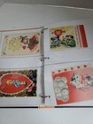 Vintage 1940s  50s Scrapbook W  100  Valentine  Holiday   Greeting Cards  Awards