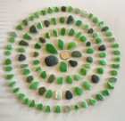 Genuine Beach Sea Glass 100 Pieces Beautiful Greens Olive  Mint  Emerald  Kelly