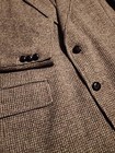 Vintage Hardwick Clothes Mens Brown Gray Beige Tweed Blazer 100  Wool 42r 