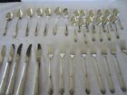 33 Piece Set Of   Tudor Plate Oneida Community   Floral Decor Pattern Flatware 