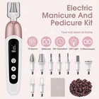 Cordless Electric Nail File Set  Professional Manicure Pedicure Kit  10 Speed   