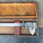 Starrett No 122 Vernier Caliper Nib Style Jaw 48  Stainless W  Box - Tool Usa