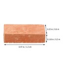 100 Pcs Simulated Brick Mini Wall Bricks Miniature Simulation Office Masonry