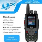 Kt-a16 Air Band Transmitter Walkie Talkie 6w Power 200 Memory Channels Radio