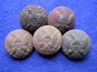 Old Rare Vintage Antique Civil War Relic Eagle Button Recovered Central Virginia