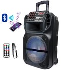 5000w Portable Bluetooth Speaker Subwoofer Heavy Bass Sound Pa System Fm 15  12 