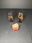 Three Carved Seals  2x Fu Lion And One Horse Of Diplomat Esther Coopersmith