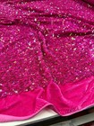 Red Stretch Velvet Fabric Sparkly Spandex Costumes Dancewear
