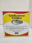 2001 Gessner Tortillero Tortilla Orange Melamine Warmer Server With Lid