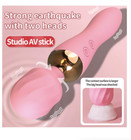 Powerful Waterproof 12 Speeds Heating Av Vibrating Magic Wand Unisex Massager