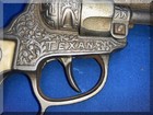 1950s Hubley Texan Toy Cap Gun Revolver Pistol Longhorn Handles - Free Shipping