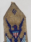Ww1 Antique Pocket Watch Fob Beaded Eagle Flags Patriotic Native American