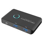 Usb 3 0 Selector Kvm Switch For 2 Computers Sharing 4 Usb Devices Peripheral 