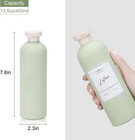 Travel Shampoo Bottle  Empty Plastic Squeeze Bottles 13 5oz With Flip Cap  Lotio