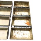  lot Of 3  Lockwood 64 Commercial 4-strap Steel Baking Pans 24 lx 13 75 wx 3 5 h