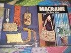 Lot Of 4 Vintage Macrame Books-pot Hangers  Rugs  Belts  Pillows  Purses Etc 