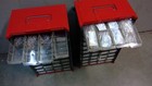 Huge Lot Of Resistors  Capacitors Electrical Components  Organized In Cabinets 