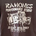 Ramones Performance Studio Black Cropped Graphic T-shirt Rock   Pop