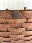 Vintage Peterboro Bike Basket Split Ash Flat Back Leather Straps New England