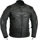Motorcycle Jacket For Men  Spine Padded With Weather Resistant 3x-large Black