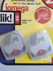 2 Pcs Vintage Iomega Clik  40mb Discs Rare In Original Sealed Package 
