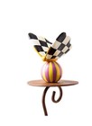  New Mackenzie Childs Hand Painted Persephone Butterfly Garden Stake 