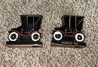 Pair Of Vintage Ceramic Chevrolet 1913 Cars  Made In Japan