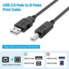 6ft Usb 2 0 Power Cord For Alesis V25 Mkii 25-key Usb-midi Keyboard Controller