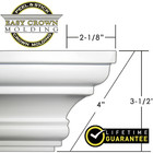 4  Peel   Stick Easy Crown Molding 68  Kit  16 Inside Corners  4 Outside Corners