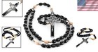 Genuine Italian Rosary Necklace Blessed By Pope Francis For Spiritual Protection