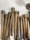 Wood Bobbins Spools Industrial Style 3 -8 75  Wooden Quills Mixed Lot-30
