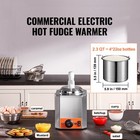 Electric Cheese Dispenser 2 3qt Hot Fudge Warmer Sauce Pump Dispenser
