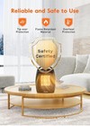 Givebest Portable Electric Space Heater With Thermostat  1500w 750w  Silver