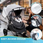 Clear Stroller Rain Cover  Universal Stroller Accessories  Waterproof Travel    