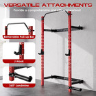 Folding Squat Rack For Home Gym  2 36 In X 2 36 In Wall Mounted Foldable Squat R