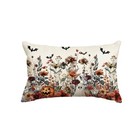  Halloween Horror Wildflowers Throw Pillow Cover  12 X 20 12  X 20   pack Of 1 