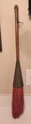 Antique Primitive Witches Broom With Old Metal  witch Hat  Sleeve On Broom Head