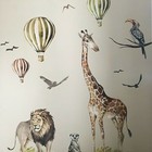 Savanna Wall Decal For Kids Safari Nursery Decor Giraffe Wall Decal Watercolor