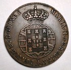 Portuguese Angola  1853 1 2 Half Macuta Coin   C25-309