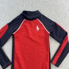 Polo Ralph Lauren Swim Shirt Youth Size 5 Red Navy Long Sleeve Rash Guard Top