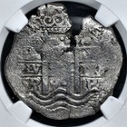 1694p Vr Bolivia  Charles Ii  8 Reales  Potosi Mint  Km 26  Ngc Vf Details