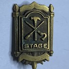 Iatse Stage Hand Award medal 1920-1950s Bronze Medallion Rare Antique Vintage