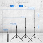 Neewer Heavy Duty 3-6 5 Feet 92-200cm Adjustable Photographic Light Stand